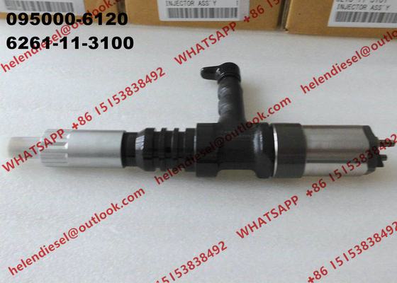 China Fuel Injector 095000-6120 / 095000-612#, Komatsu injector 6261-11-3100 , 6261113100 genuine and brand new supplier
